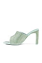 view 5 of 5 Asia Crystal Mule Heeled Sandals in Seafoam