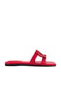 view 1 of 5 Monogram Flat Slide in Fiery Red