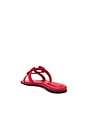 view 3 of 5 Monogram Flat Slide in Fiery Red