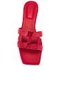 view 4 of 5 Monogram Flat Slide in Fiery Red