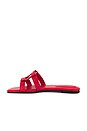view 5 of 5 Monogram Flat Slide in Fiery Red