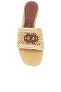 view 4 of 5 Delphi Flat Sandal in Natural