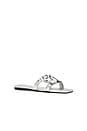 view 2 of 5 Monogram Flat Slide in Silver