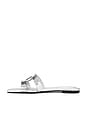 view 5 of 5 Monogram Flat Slide in Silver