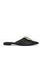 view 1 of 5 Belle Leather Pointed Toe Mule in Black