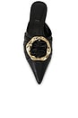view 4 of 5 Belle Leather Pointed Toe Mule in Black