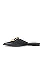 view 5 of 5 Belle Leather Pointed Toe Mule in Black