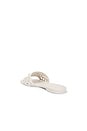 view 3 of 5 Dion Woven Leather Flat Sandal in Cream