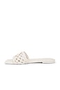 view 5 of 5 Dion Woven Leather Flat Sandal in Cream