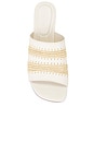 view 4 of 5 Shadow Mule Raffia Sandal in Cream