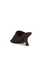 view 3 of 5 Shadow Mule Satin Sandal in Cacao