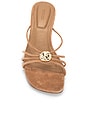 view 4 of 5 Amaya Suede Strappy Kitten Heel in Camel