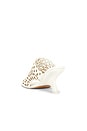 view 3 of 5 Shadow Mule Laser Cut Leather Sandal in Cream