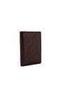 view 3 of 4 Embossed Anchor Vertical Card Holder in Chocolate