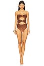 view 1 of 4 Ella One Piece in Espresso Terry