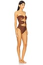 view 2 of 4 Ella One Piece in Espresso Terry