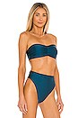 view 2 of 4 Ava Bikini Top in Teal Sheen