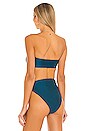 view 3 of 4 Ava Bikini Top in Teal Sheen