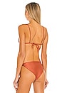 view 3 of 4 Via Bikini Top in Copper Sheen