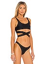 view 3 of 5 TOP BIKINI BOND in Black