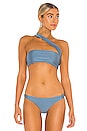 view 1 of 4 Halo Bikini Top in Blue Sheen