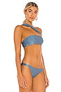 view 2 of 4 Halo Bikini Top in Blue Sheen