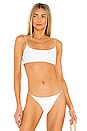 view 1 of 4 Micro Muse Scoop Bikini Top in White