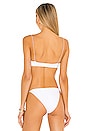 view 3 of 4 Micro Muse Scoop Bikini Top in White
