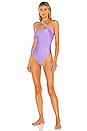 view 1 of 3 Halo One Piece Bikini in Iris Sheen