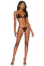 view 4 of 4 Micro Perfect Match Triangle Bikini Top in Black