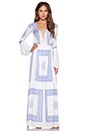 view 1 of 3 ROBE MAXI SANTORINI in Scarf Print