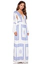 view 2 of 3 ROBE MAXI SANTORINI in Scarf Print