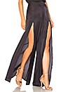 view 2 of 4 PANTALON À JAMBES LARGES FENDUES OCEAN in Midnight