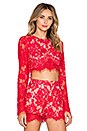 view 2 of 4 Piazza Crop Top in Ruby