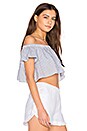 view 2 of 4 Haven Crop Top in Chambray Stripe