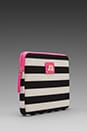 view 3 of 5 Bar Stripe Neoprene iPad Case in Black