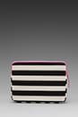 view 4 of 5 Bar Stripe Neoprene iPad Case in Black