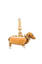 view 3 of 4 Dachsund In A Hot Dog Bun Charm in Gold
