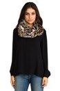view 1 of 3 Faux Fur Infinity Scarf in Leopard