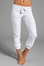view 1 of 6 Cozy Terry Pant in White