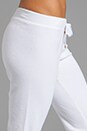 view 5 of 6 Cozy Terry Pant in White