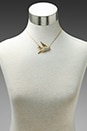 view 4 of 4 Pave Bird Necklace in Gold
