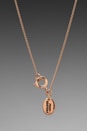 view 4 of 5 Hamsa Necklace in Rose Gold