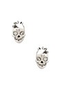 view 1 of 3 Skull Stud Earrings in Silver