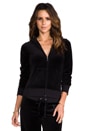 view 1 of 4 Jewels Velour Hoodie in Black