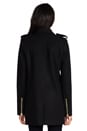 view 5 of 8 Wool Melton Moto Coat in Pitch Black