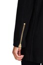 view 8 of 8 Wool Melton Moto Coat in Pitch Black