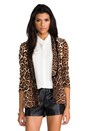 view 1 of 8 Flowing Leopard Blazer in Ginger Flowing