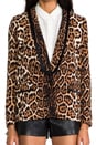 view 6 of 8 Flowing Leopard Blazer in Ginger Flowing