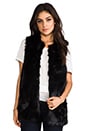 view 1 of 4 Bear Faux Fur Vest in Pitch Black